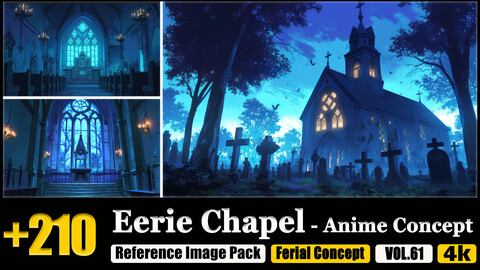 210 Eerie Chapel - Anime Concept Reference Image Pack v.61 |4K|