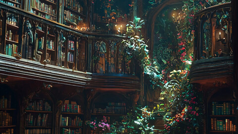 Enchanted Archives: A Celestial Library of Dreams 10