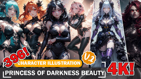 396 Princess of Darkness Beauties Character Reference Ideas | Design Inspiration V2 4K