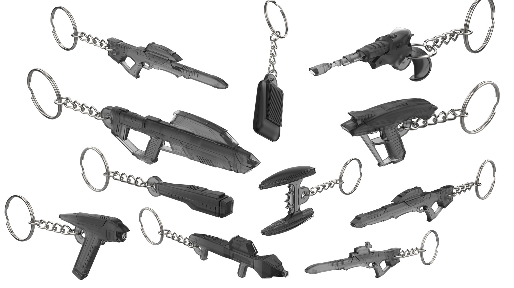 ArtStation - StarTrek Keychains Bundle part 2 - 11 Printable models - STL | Resources