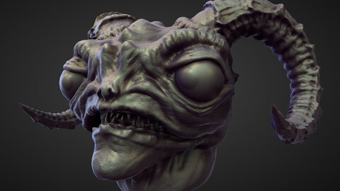 HEAD49 high poly sculpt