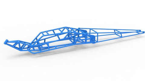 3D printable Diecast Frame of Top fuel Dirt dragster trike Sale 1:25