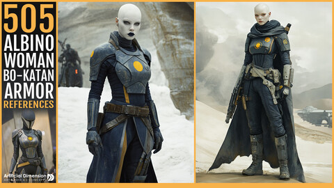 505 Albino Woman in Bo-Katan Armor