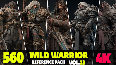 560 4K Wild Warrior Reference Pack Vol.13