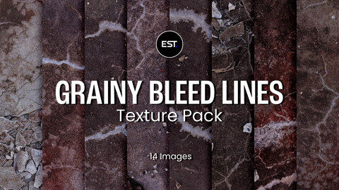 Grainy Bleed Lines Texture Pack (14 images)