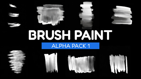 50 Brush Paint Alpha Pack 1