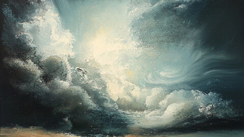 Tempest Unveiled: A Stormy Coastal Dawn 5