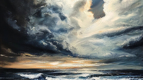 Tempest Unveiled: A Stormy Coastal Dawn 9