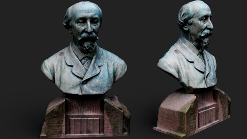 monument baroque figure bronze part1 photogrammetry