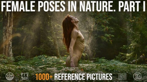 1000+ Female Poses in Nature +30% Off in the description