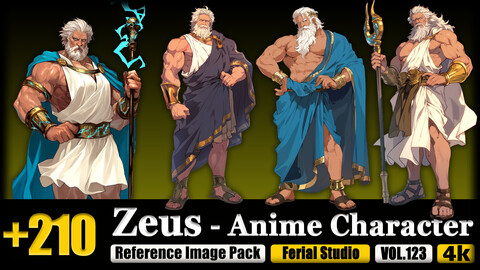 210 Zeus - Anime Character Reference Image Pack v.123 |4K|