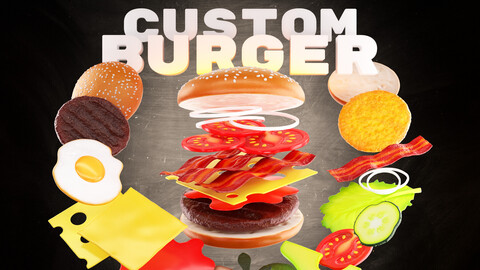 Custom 3D Burger Creator