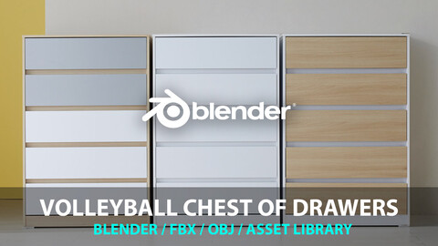 5-Tier Volleyball Chest of Drawers