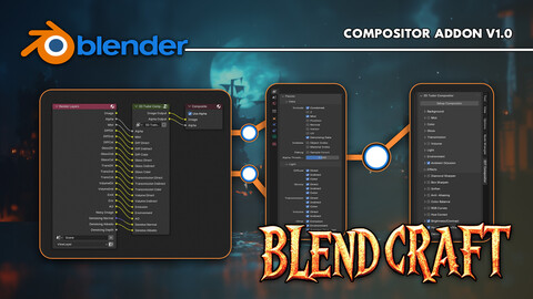 Blend Craft Compositor Blender Plugin by 3DT