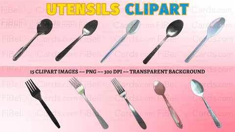 FiBeiDigiCards_ePostcard - Utensils