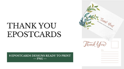 FiBeiDigiCards_ePostcard - Title: Thank You Design 1