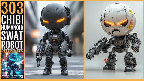 303 Chibi Humanoid SWAT Robot