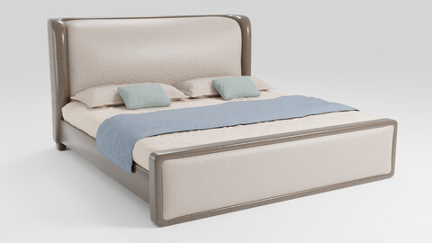 The bed has a modern design and is made of quality materials