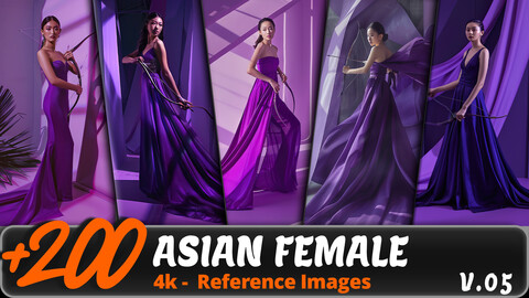 ASIAN FEMALE VOL. 05/ 4K/ Reference Image