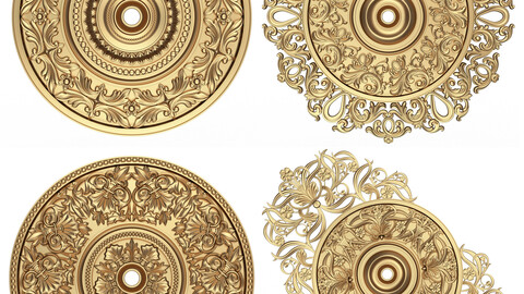 Collection of Ceiling Rosettes 02