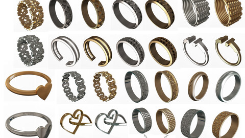 Jewellery Rings and Necklace Collection