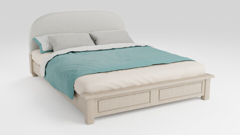 The bed is a stylish and modern option for your bedroom