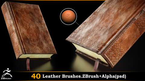 Leather Brushes+Alpha(PSD).vol.03