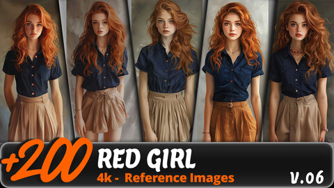 RED GIRL VOL. 06/ 4K/ Reference Image