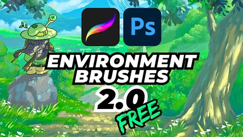 Environment Brushes 2.0 for Photoshop and Procreate