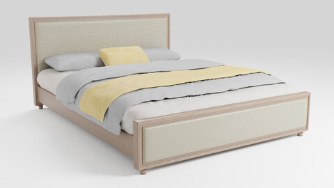 Minimalistic bed with an attractive design