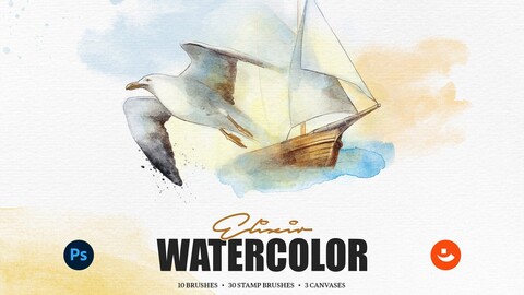 Elixir Watercolor Photoshop Brushes