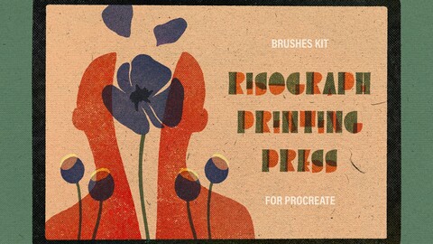 Printing Press Procreate Brushes