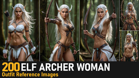 Elf Archer Woman|4K Reference Images