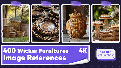 400 Wicker Furniture Image References - Vol 01