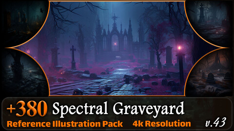 380 Spectral Graveyard Reference Pack | 4K | v.43