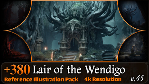 380 Lair of the Wendigo Reference Pack | 4K | v.45