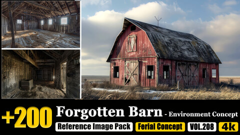 200 Forgotten Barn - Environment Concept Reference Image Pack v.208