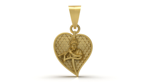 Krishna Heart Pendant-004