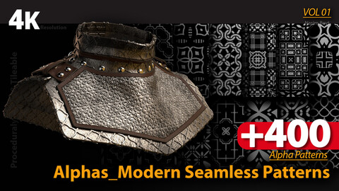 +400 Alphas_Modern Seamless Patterns-Vol01