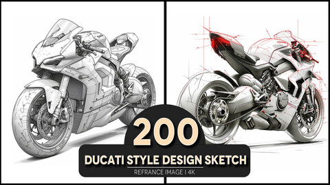 ducati style design sketch 4K Reference/Concept Images