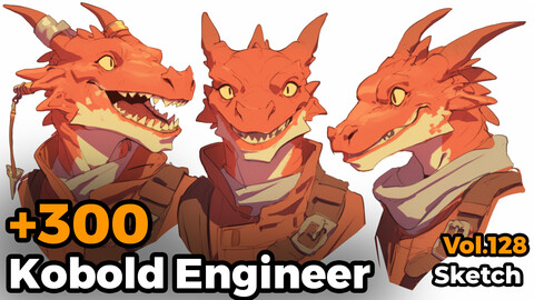 +300 Kobold Engineer Sketch Reference(4k)