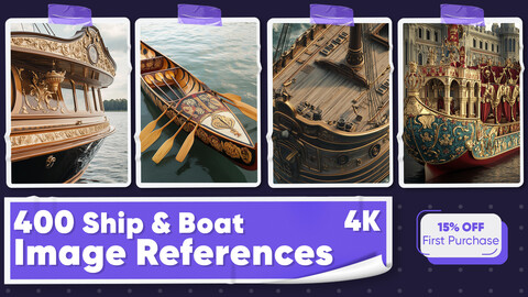 400 Ship and Boat Image References - Vol 01