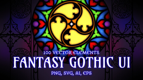 Fantasy Gothic UI Set