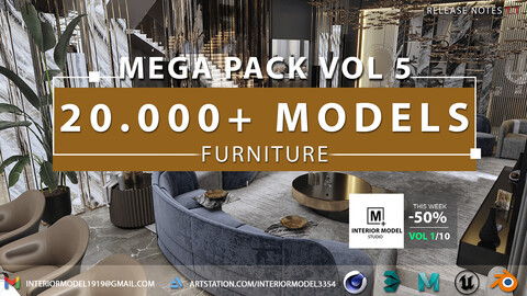 Furniture Mega Pack | 20.000+ Models | Vol 5/10