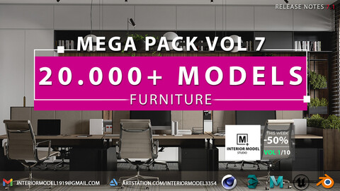 Furniture Mega Pack | 20.000+ Models | Vol 7/10