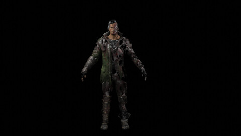 3D Model of Terminator T-800 Cybernetic Exoskeleton