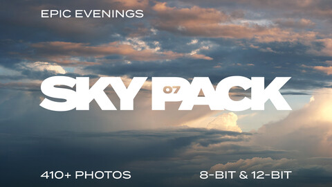 Sky Pack 07 / Epic evenings / Clouds reference pack