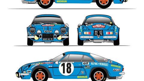 ALPINE A110 1600 S car blueprint