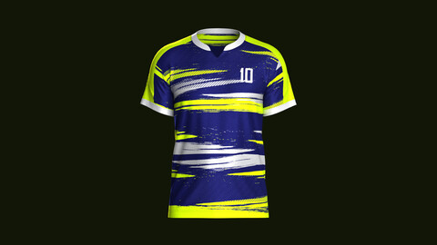 Mens Soccer Neon Color Jersey Player-10