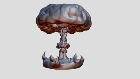 stl file 3d printing wargame nuclear bomb effect